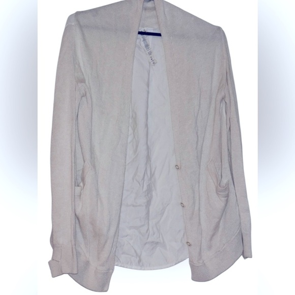 Lululemon beige  cardigan with pockets Sz 4 - Picture 1 of 16